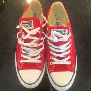 Slightly worn Red Converse
